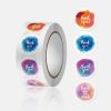 500pcs/roll Thank You Stickers Roll; 2.5x2.5cm Thank You Stickers Lables for Baking Packaging; Envelope Seals; Small Business - A