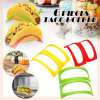 3/6pcs, Mexican Muffin Bracket, Taco Pancake Rack, Taco Holder, Kitchen Food Grade Corn Roll Rack - 3 Pieces Of Red, Yellow And Green
