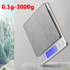 0.1g/0.01g Kitchen Scales Electronic Digital Weight Balance Precision Food Postal Jewelry Steelyard Mini Pocket Scale Milligrams - 0.1-3000g