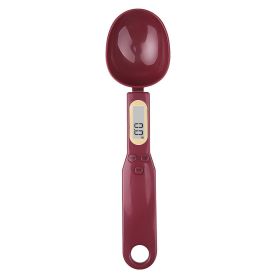 50g Accuracy 0.1g Electronic Kitchen Scale Spoon Weight Scale Digital Measurement Coffee Seasoning Milk Powder Kitchen Tools - Rose red - China