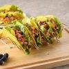 1pc Stainless Steel Burrito Pancake Stand; Tacoholder Pancake Stand; W-shaped Taco Stand - Silvery