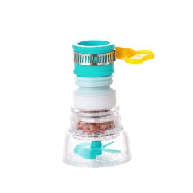 1pc; Retractable Faucet Water Filter - Blue