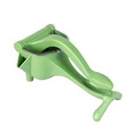 1pc Manual Fruit Juicer; Lemon Citrus Juice Squeezer; Multifunctional Large Capacity Portable Juice Extractor Presser - Green