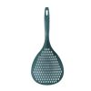 1pc Slotted Spoon; Household Colander With Long Handle; For Dumpling And Noodles; High Temperature Resistant Large Draining Spoon - Dark Green