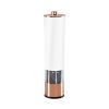 1PCS Electric Grinder Built In Light Adjustable Grind Size Stainless Steel Mill For Salt Pepper Spices Kitchen Tools - rose white gold