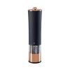 1PCS Electric Grinder Built In Light Adjustable Grind Size Stainless Steel Mill For Salt Pepper Spices Kitchen Tools - rose black gold