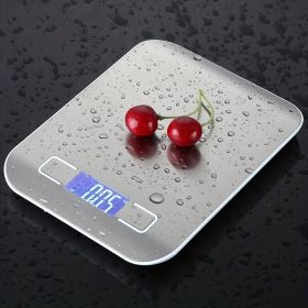 Kitchen Scale Mini Kitchen Electronic Scale Small Kitchen Electronic Scale Portable Electronic Scale Wholesale Precision Electronics - Silvery