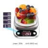 Supermarket Kitchen Scales Stainless Steel Weighing For Food Diet 22lb(1oz) Balance Measuring LCD Precision Electronic Vegetable Mark - 22lb(1oz)