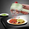 Handheld Wireless Electric Mini Chopper Vegetable Cutter For Meat Pepper Chili Onion Celery - Green