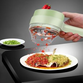 Handheld Wireless Electric Mini Chopper Vegetable Cutter For Meat Pepper Chili Onion Celery - Green