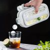 1pc Ice Ball Maker Kettle Kitchen Bar Accessories Gadgets Creative Ice Cube Mold 2 In 1 Multifunctional Container Pot - Pink