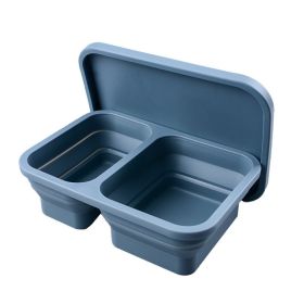 Reusable Pizza Storage Container with  Microwavable Serving Trays - Adjustable Pizza Slice Container to Organize & Save Space - BPA Free, Microwave, &