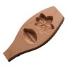 Wooden Moon Cake Mold Wagashi Snow Skin Mooncake Mold DIY Rice Cake Baking Mold 3D Maple Leaves 15-20g - Default