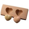 Wooden Moon Cake Mold DIY Rice Cake Baking Mold Children Steamed Bread Mold Hearts 25g - Default