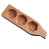 Wooden Moon Cake Mold DIY Rice Cake Baking Mold Wagashi Snow Skin Mooncake Mold Lotus 40g - Default