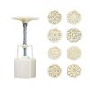 25G - 8 Stamps Moon Cake Mold Small Cake Mold Plastic Baking Mold Random Pattern - Default