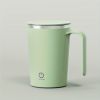 1pc Rechargeable Self-Stirring Mug - Magnetic Stirring Cup for Coffee, Milk, and Cocoa - Perfect for Home, Office, and Travel - Green
