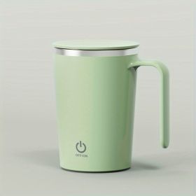 1pc Rechargeable Self-Stirring Mug - Magnetic Stirring Cup for Coffee, Milk, and Cocoa - Perfect for Home, Office, and Travel - Green