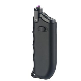 USB Plasma Rechargeable Lighter With Adjustable Neck; Candle; Arc; Flame Free; Safety Switch On; Suitable For Kitchen; Camping; Travel - Black