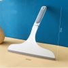 1pc Glass Scraper; Glass Mirror Vanity Wiper; Professional Glass Cleaning Tool - Grey+white