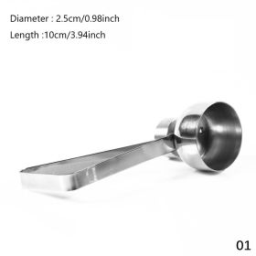 1pc; 304 Stainless Steel Egg Opener - Small