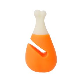 Creative Pepper Carrot Chicken Thigh Shape Overflow Stopper Cute Silicone Spill-proof Pot Lid Rack Pot Cover Lifter Kitchen Tool - Silver