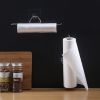 Stainless Steel Punch-Free Kitchen Bathroom Roll Paper Towel Rack Iron Rack Lazy Rag Bracket - Natural color