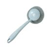 Cleaning Brushes Kitchen Stainless Steel Wire Ball Dishwashing Brush Pans Brush to oil stainsHousehold Cleaning Tools - Blue