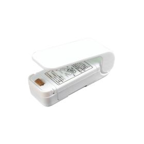 Mini Portable Sealer Heat Bag Sealing Machine Package Sealer Bags Thermal Plastic Food Bag Closure Packing Kitchen Accessories - White