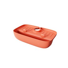 Faucet Drainer Rack Non-slip Countertop Mat Kitchen Wipe Sponge Wipe Drainer Organizer Rack Kitchen Accessories Tools - Orange A0013B