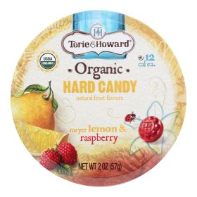 Torie And Howard Organic Hard Candy - Lemon And Raspberry - 2 Oz - Case Of 8 - Default