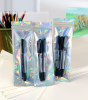 Resealable Foil Pouch Bag [100 PCS ] Great for Party Favor Food Storage (Holographic Color, 2.7 x 8.6 Inch) - 2.4x9 - 100