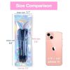Resealable Foil Pouch Bag [100 PCS ] Great for Party Favor Food Storage (Holographic Color, 2.7 x 8.6 Inch) - 2.4x9 - 100