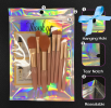 Smell Proof Bags & Resealable Foil Pouch Bag [100 PCS ] Great for Party Favor Food Storage (Holographic Color, Multiple Size) - 5.5x8 - 100