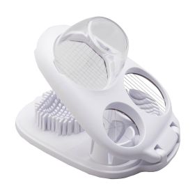 Egg Slicer for Hard Boiled Eggs 3 Slice Modes Handy Heavy Duty Stainless Steel Egg Cutter Kitchen Dicer for Strawberry Mushroom Grape Cherry Tomato -