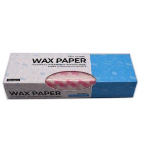 Twlead Wax Paper Sheets Greaseproof Waterproof Wrapping Tissue Food Picnic Paper For Food Basket Liner(Shipment From FBA) - Heart-shaped Pattern