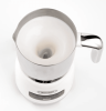 5 in 1 pearl white electric milk foam LED touch control 0.4L/13.5oz cold foam 360¬∞, rotating base detachable cold and hot foam and steamer SUS304 - P