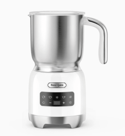 5 in 1 pearl white electric milk foam LED touch control 0.4L/13.5oz cold foam 360¬∞, rotating base detachable cold and hot foam and steamer SUS304 - P
