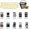 Reusable Coffee Filter Tone Basket GTF 10 12 14 Cup 6 12 Cup Cone Filters for CFP Series Basket Permanent Replacement - Wfj