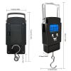 Goture Fishing Scale 110lb/50kg With Backlit; LCD Screen; Portable Electronic Balance Digital Fish Hook Hanging Scale - Black