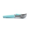 Non-stick Ice Cream Scoop with Easy TPR Material Trigger Release Spoon Anti-Freeze Plastic Lever Scoop for Cookies Ice Cream Fruit Baller - blue