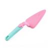 Cake Shovel Plastic Cake Server with Trigger Non-Stick Cake Spatula Knife for Pie Pizza Cheese Pastry Server Cake Divider Baking Tools - pink