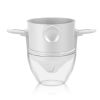 1 Pc Portable Foldable Coffee Filter Stainless Steel Easy Clean Reusable Coffee Funnel Paperless Pour Over Holder Coffee Dripper - Black
