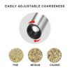 Electric Pepper Grinder 3W Handheld Automatic Pepper Mill USB Charging Pepper and Salt Grinder Electric Spice Grinder with - CN - silver