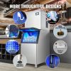 VEVOR Commercial Ice Maker, 400LBS/24H Ice Making Machine with 330.7LBS Large Storage Bin, 800W Auto Self-Cleaning Ice Maker Machine with 3.5-inch LED
