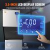 VEVOR Commercial Ice Maker, 400LBS/24H Ice Making Machine with 330.7LBS Large Storage Bin, 800W Auto Self-Cleaning Ice Maker Machine with 3.5-inch LED