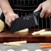1pc Wolf Tooth Knife; Multifunctional Potato Chips Cutter; Wave Knife; Vegetable Potato Slicer; Fancy Potato Chips Cutting Artifact - 304 Chip Knife