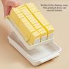1pc Butter Preservation Box, Food Preserving Container Box, Dividable Butter Pan With Lid, Sealing Butter Pan, Kitchen Gift - Butter Box