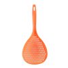 1pc Slotted Spoon; Household Colander With Long Handle; For Dumpling And Noodles; High Temperature Resistant Large Draining Spoon - Dark Green