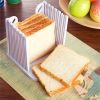 1pc Toast Cutter; Bread Slicer; Toast Layerer; Bread Cake Slicer; Foldable Adjustable Slicing Knife; Toast Tool - 1pcs